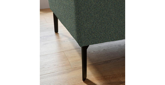 ECKSOFA  in Mikrofaser Dunkelgrün  273/203 cm  - Dunkelgrün/Schwarz, Design, Textil/Metall (273/203cm) - Johann Jakob