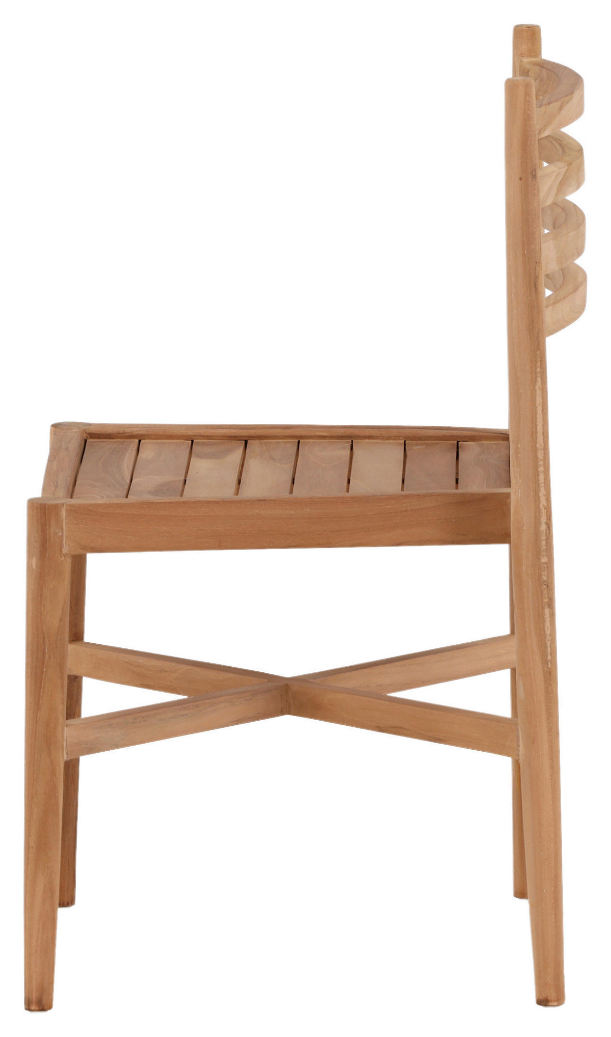 STAPELSESSEL Teakholz Teakfarben  - Teakfarben, KONVENTIONELL, Holz (50/81/52cm) - Gardenson