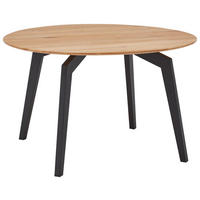 ESSTISCH in Holz 115/115/76 cm  - Eichefarben/Schwarz, Design, Holz/Metall (115/115/76cm) - Valnatura