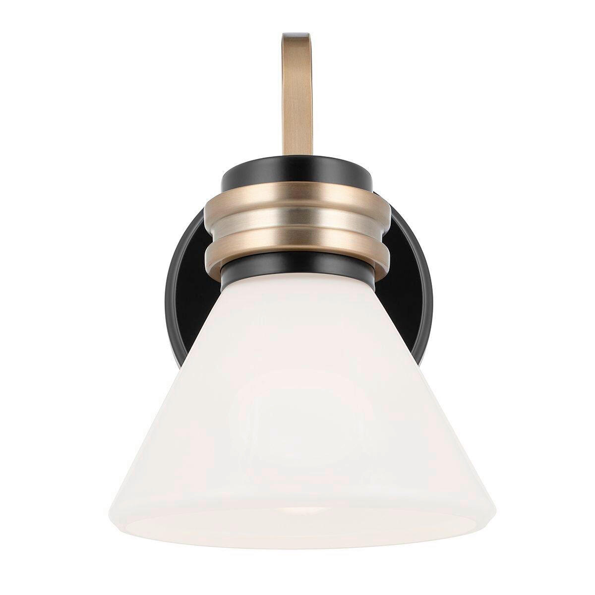 BADEZIMMER-WANDLEUCHTE - Weiss/Champagner, Konventionell, Glas/Metall (24/17,8/21,5cm) - Elstead Lighting