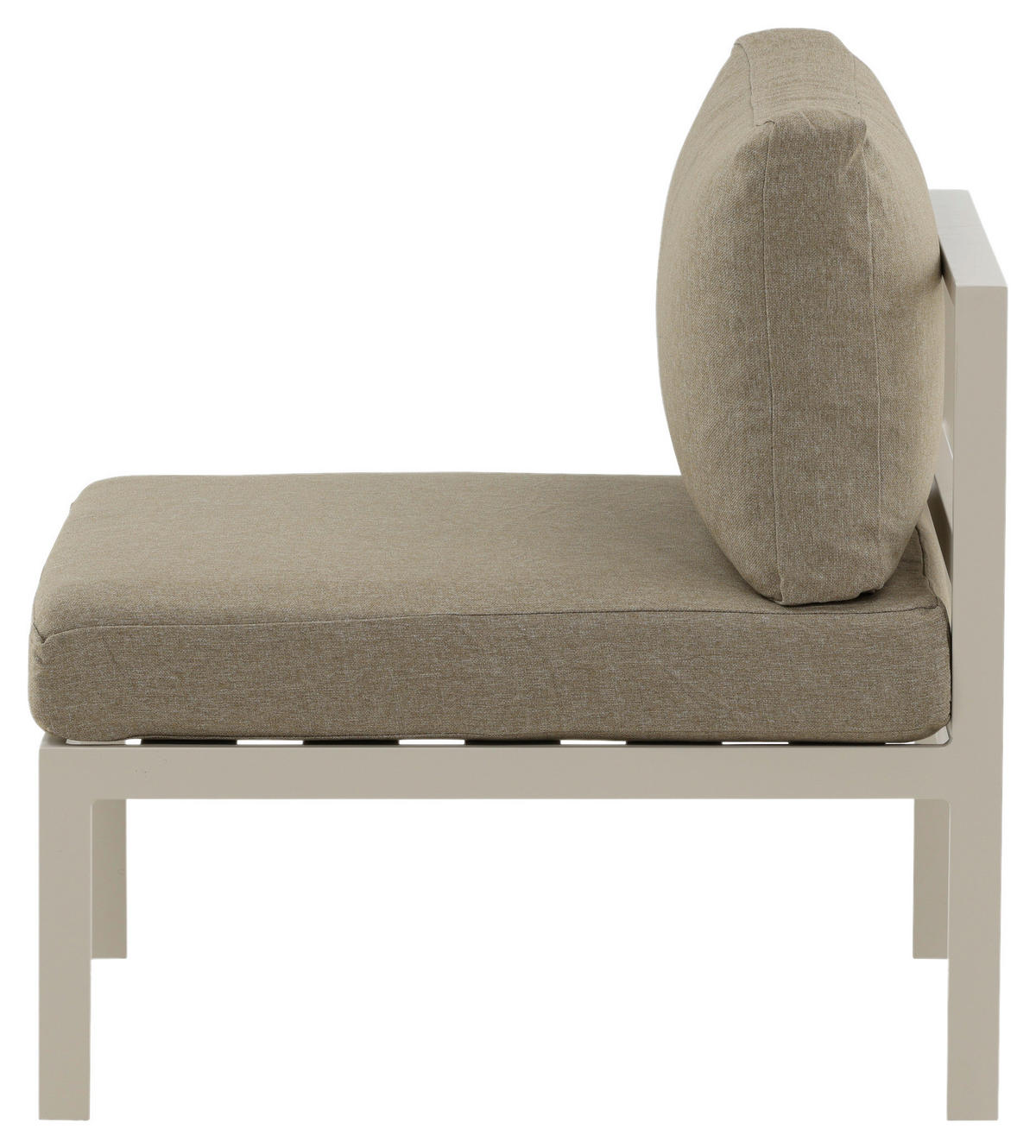 LOUNGESESSEL  - Beige/Grau, KONVENTIONELL, Metall (70/65/74cm) - Gardenson