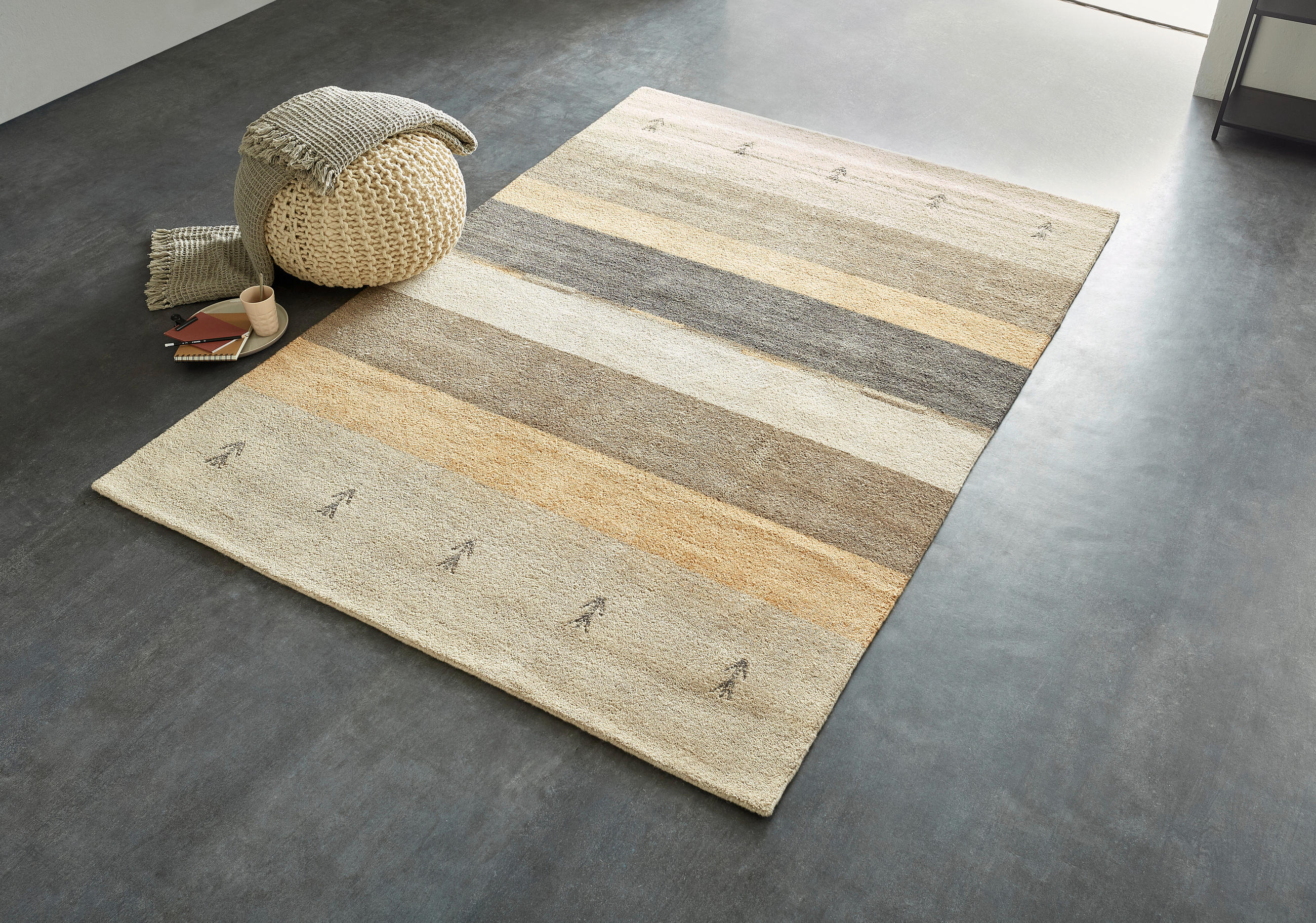 ORIENTÁLNÍ KOBEREC, 60/90 cm, hnědá, béžová - hnědá/béžová, Lifestyle, textil (60/90cm) - Cazaris