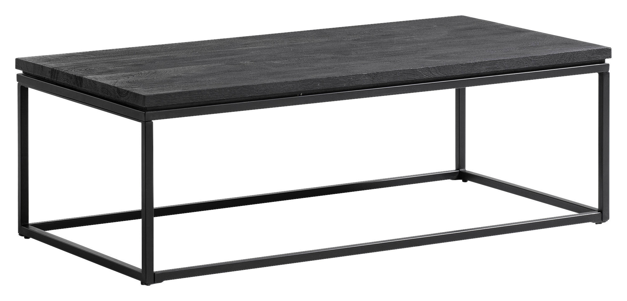 KLUBSKA MIZA, črna  - črna, Design, kovina/les (120/60/40cm) - Livetastic