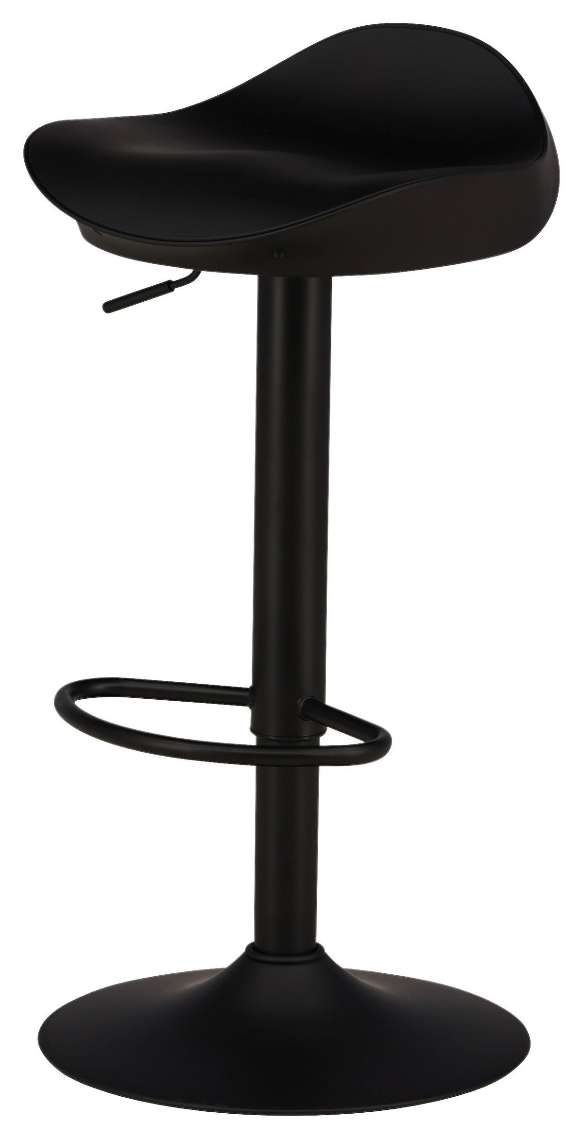 BARHOCKER-SET in Schwarz  - Schwarz, Design, Kunststoff/Metall (40/69/38cm) - Livetastic