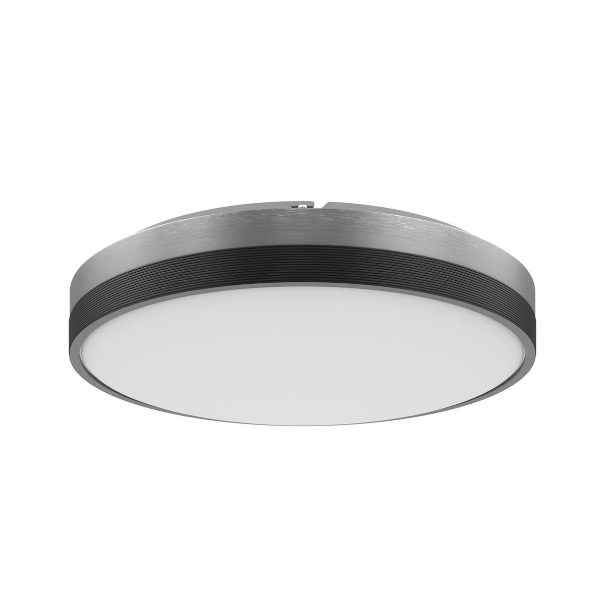 STROPNÉ LED SVIETIDLO, 38,5/7,5 cm  - antracitová, Design, kov/plast (38,5/7,5cm) - Novel
