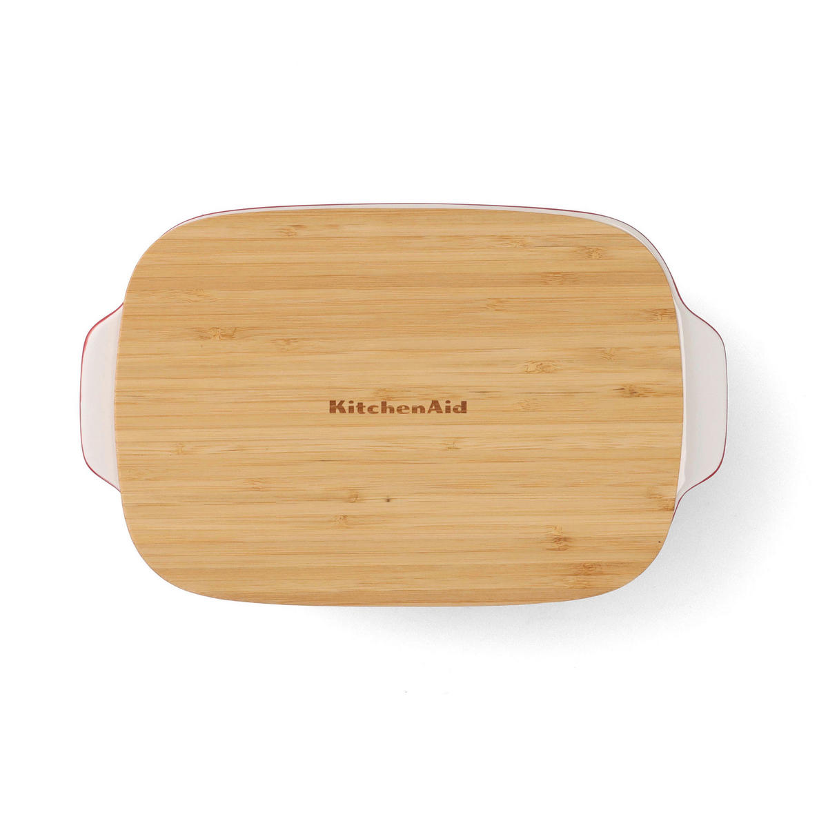 AUFLAUFFORM Keramik, Naturmaterialien Steingut  - Rot/Weiß, Basics, Naturmaterialien/Keramik (18.8cm) - Kitchenaid