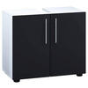 WASCHBECKENUNTERSCHRANK 60,2/50,7/29,6 cm  - Weiss/Schwarz, Modern, Holzwerkstoff/Kunststoff (60,2/50,7/29,6cm) - MID.YOU