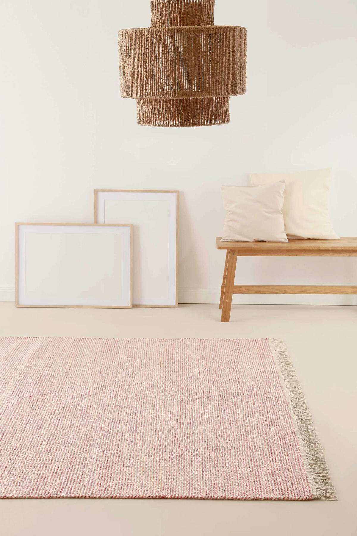LÄUFER 80/300 cm Amélie  - Creme/Altrosa, Design, Textil (80/300cm)