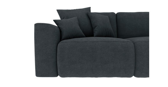 ECKSOFA in Lederlook Anthrazit  - Chromfarben/Anthrazit, KONVENTIONELL, Kunststoff/Textil (293/195cm) - Carryhome