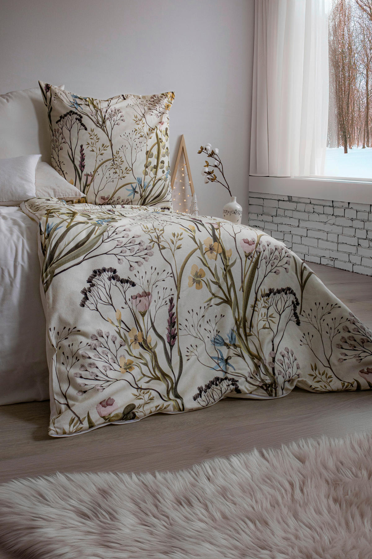 POSTELJNINA 140/200 cm roza, bela, olivno zelena   - roza/bela, Konvencionalno, tekstil (140/200cm) - Fleuresse