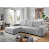 ECKSOFA Vicari Grau Chenille  - Schwarz/Grau, MODERN, Textil/Metall (292/185cm) - Livetastic