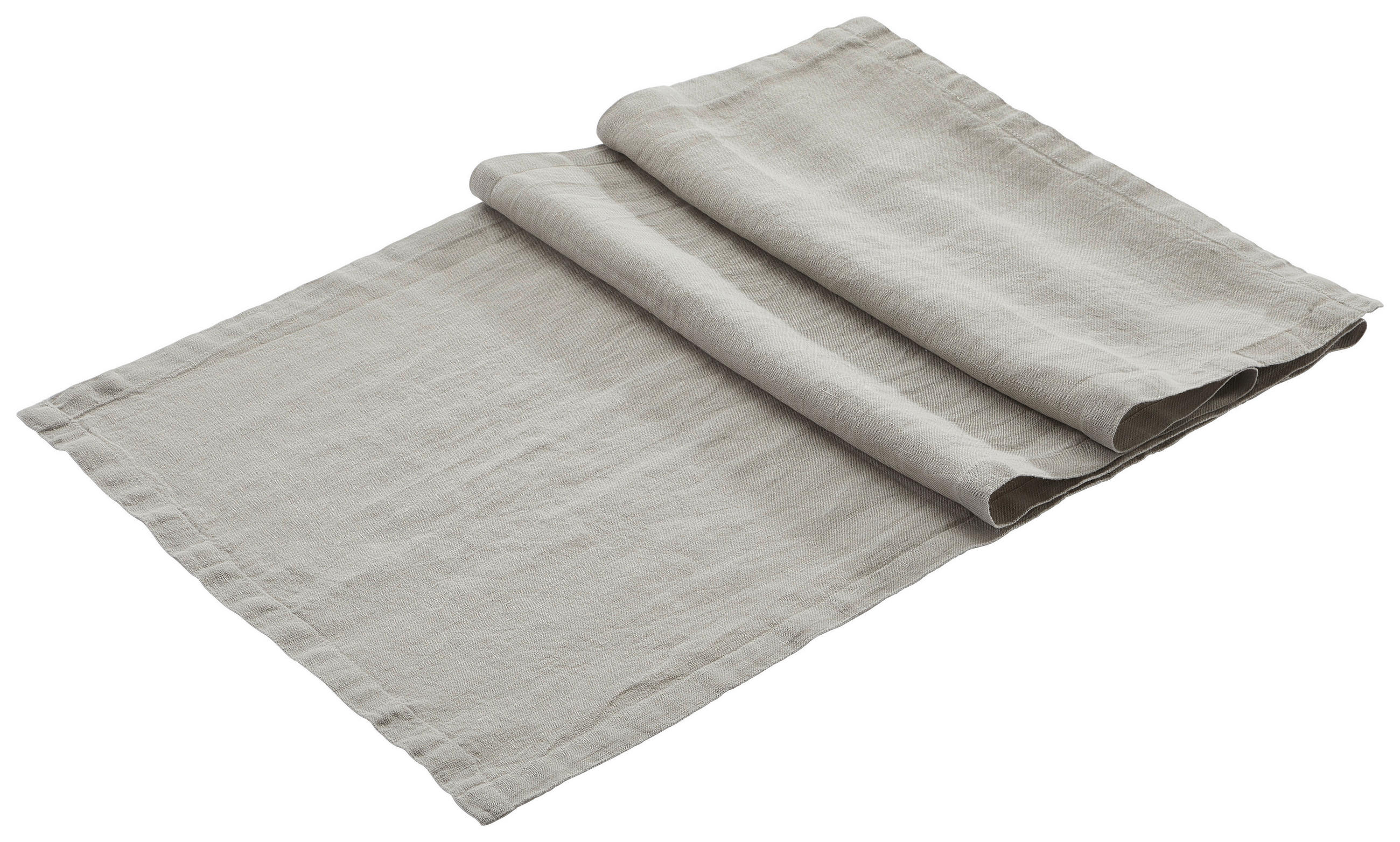 LEINEN-TISCHLÄUFER 40/150 cm - Hellgrau, Trend, Textil (40/150cm) - Ambiente