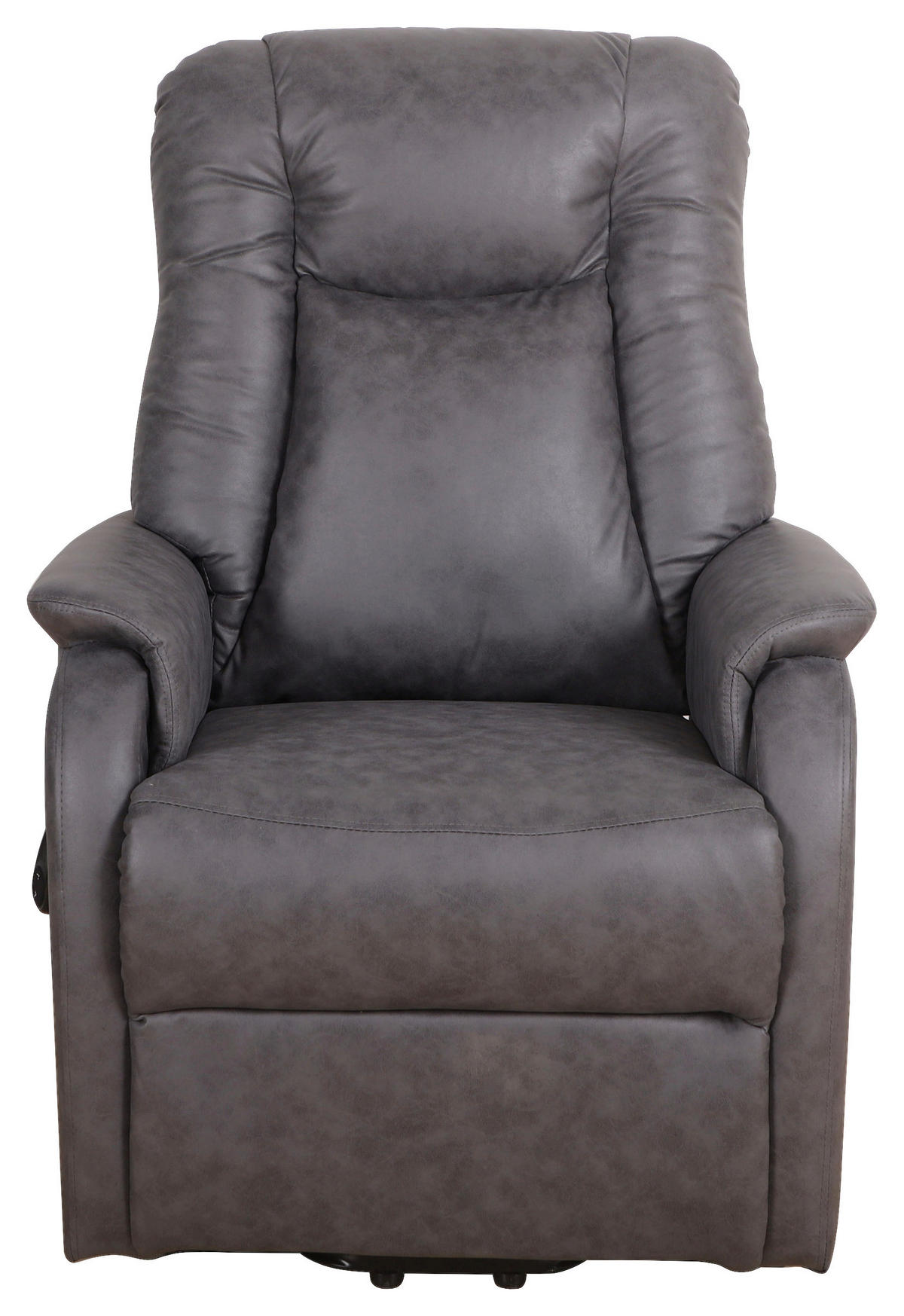 TV KRESLO, kov, textil, tmavosivá - čierna/tmavosivá, Konventionell, kov/textil (75/111/93cm) - Cantus