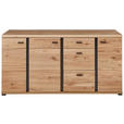 SIDEBOARD 173/86/42 cm  - Eschefarben/Schwarz, Design, Holz/Holzwerkstoff (173/86/42cm) - Linea Natura