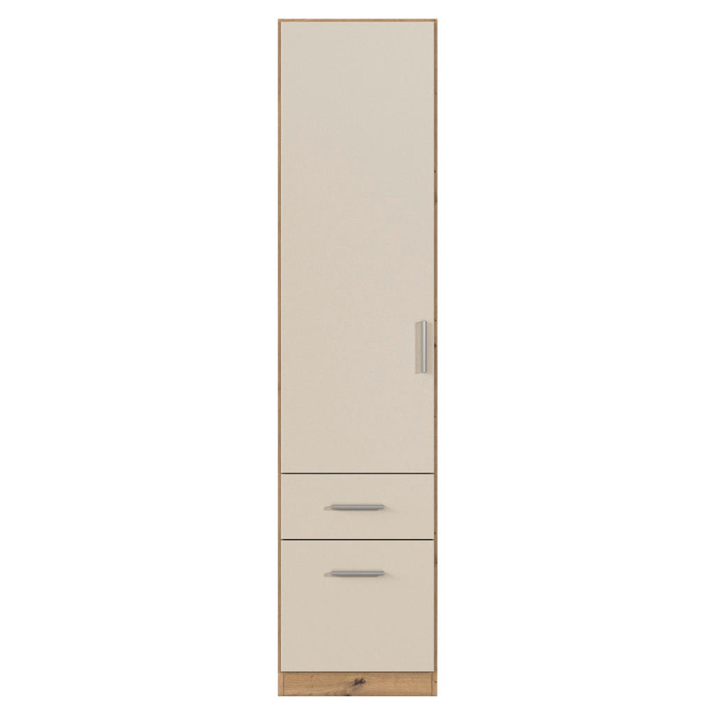 Drehtürenschrank M. Schubladen 47 Cm Celle, Champagner/eiche