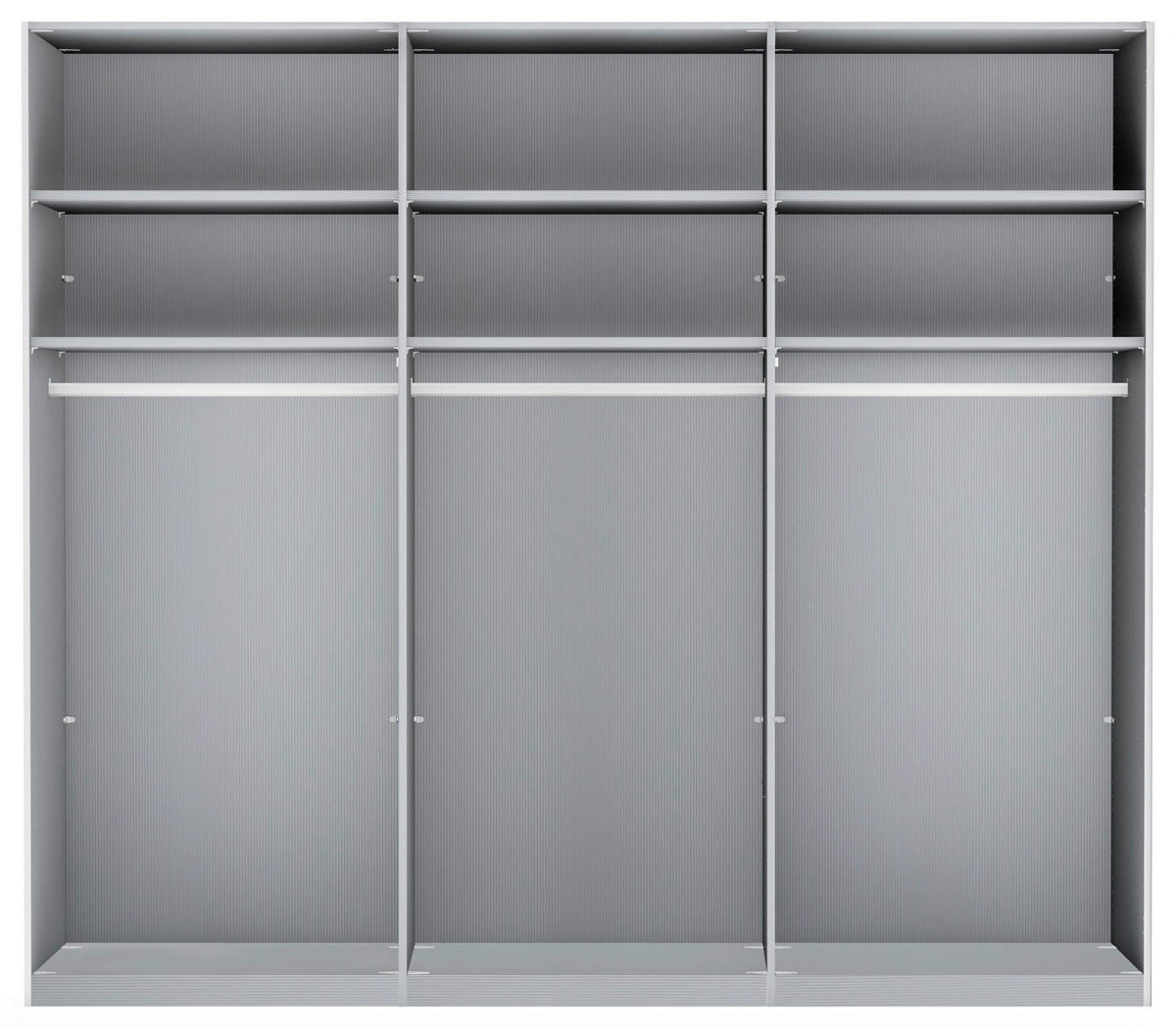 SCHWEBETÜRENSCHRANK in Champagner, Eiche Bianco  - Schieferfarben/Eiche Bianco, Konventionell, Glas/Holzwerkstoff (300/217/67cm) - Dieter Knoll