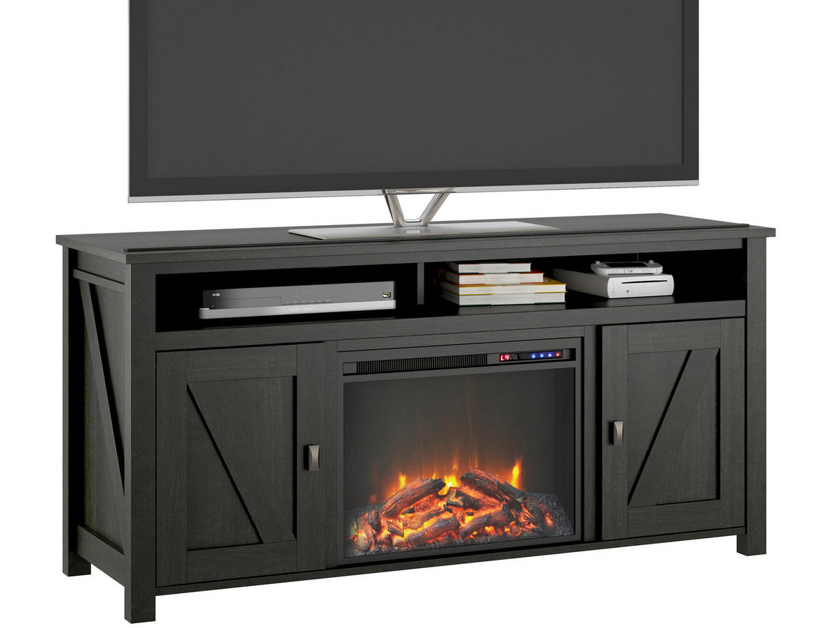 LOWBOARD Farmington  in 151/40/75 cm  - Schwarz, Design, Holzwerkstoff/Metall (151/40/75cm) - MID.YOU