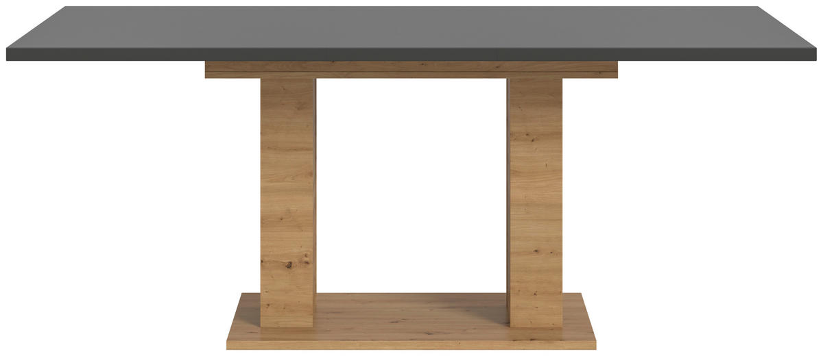 AUSZIEHTISCH Grau rechteckig  ausziehbar  - Eiche Artisan/Grau, KONVENTIONELL, Holzwerkstoff (150-190/90/76cm) - MID.YOU