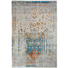 WEBTEPPICH 120/170 cm My Laos Blau, Creme, Cognac  - Blau/Cognac, Design, Textil (120/170cm) - Obsession