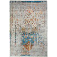 WEBTEPPICH 200/285 cm My Laos  - Blau/Cognac, Design, Textil (200/285cm) - Novel