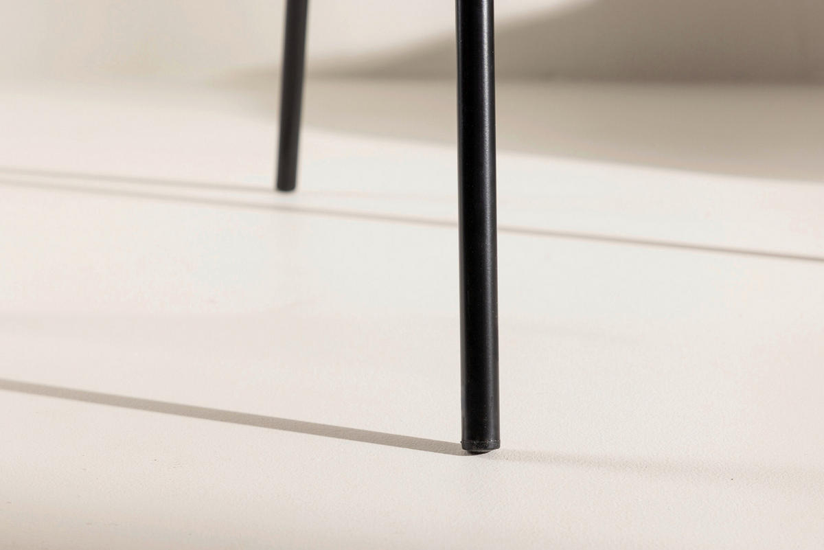 STUHL Braun, Schwarz  - Schwarz/Braun, MODERN, Textil/Metall (55/78/55cm) - Livetastic