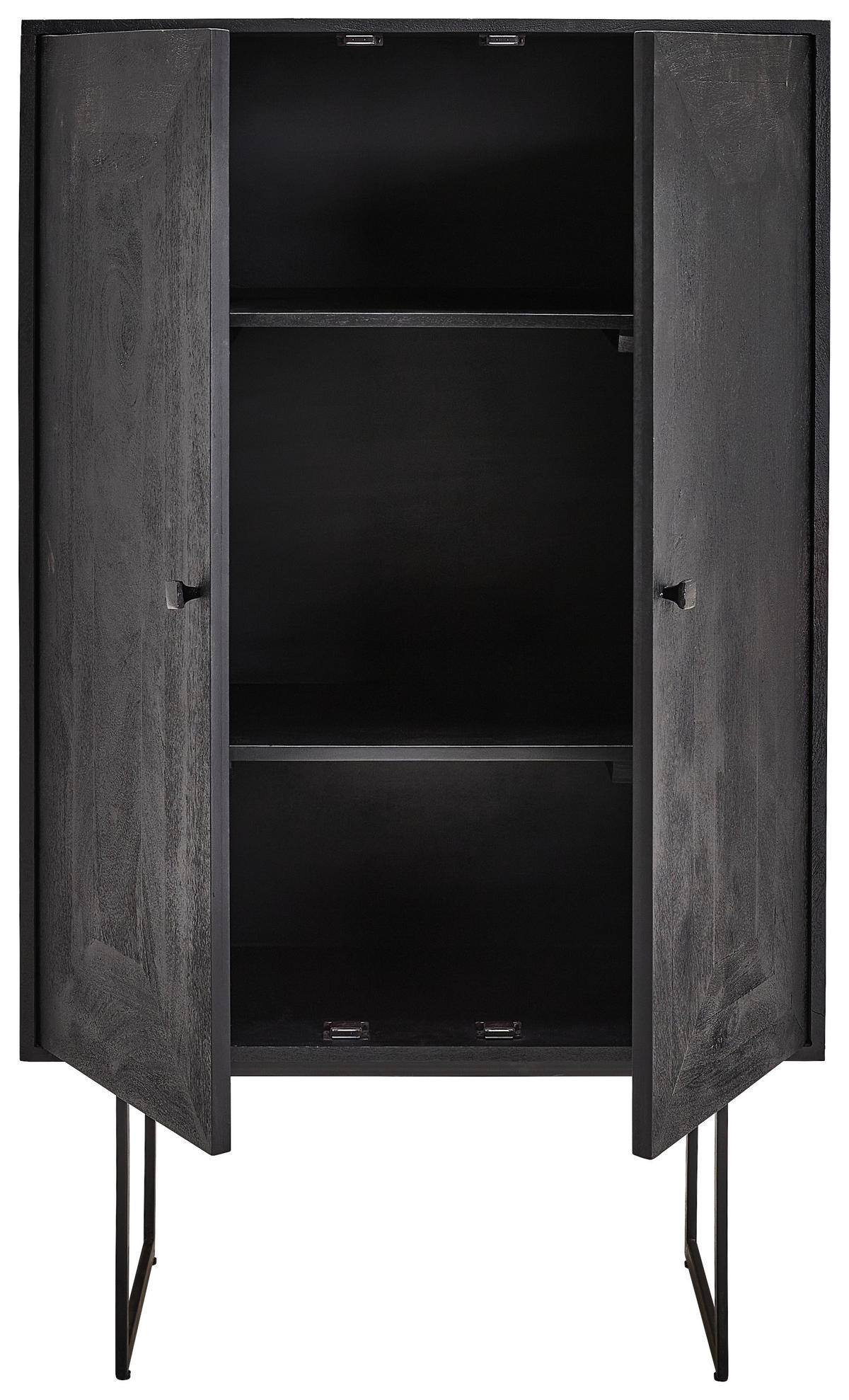 HIGHBOARD  in 85/145/40 cm  - Schwarz, Design, Holz/Metall (85/145/40cm) - Livetastic