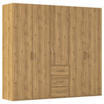 DREHTÜRENSCHRANK  in Eichefarben  - Eichefarben, Design, Holzwerkstoff/Kunststoff (251/223/60cm) - Novel