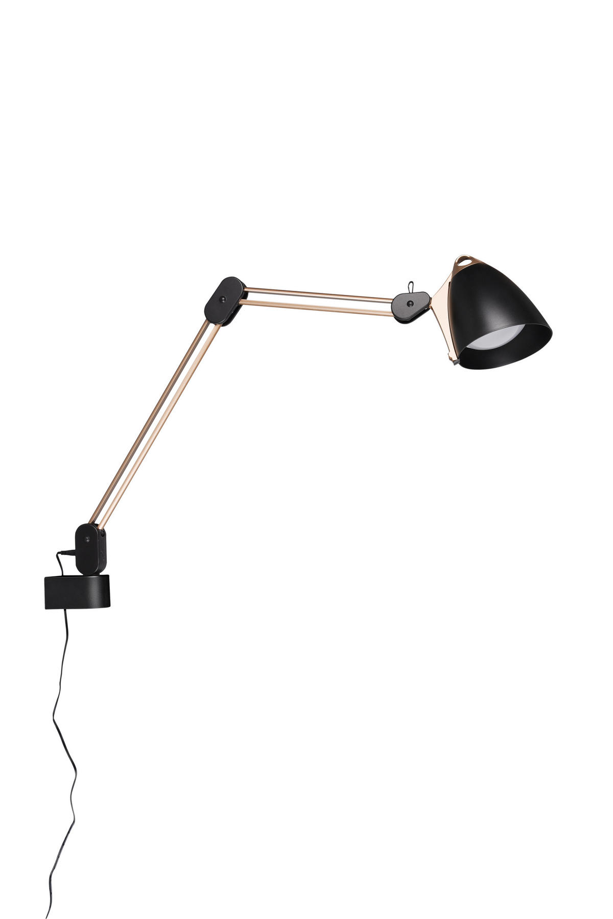 NAMIZNA LED-SVETILKA  Nadal 19,00/57,0/46,00 cm            - zlate barve/črna, Basics, umetna masa (19,00/57,0/46,00cm)