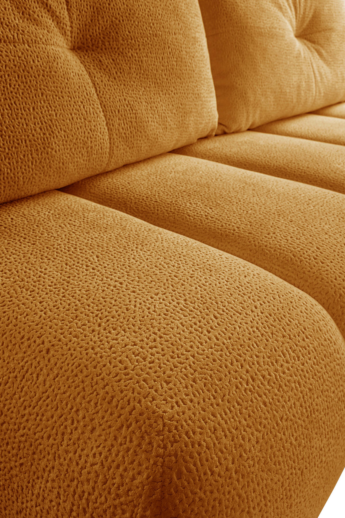 SCHLAFSOFA  mit Bettkasten erhältlich, Bettfunktion erhältlich Struktur Goldfarben  - Goldfarben/Creme, Design, Holz/Textil (209/100/103cm) - MID.YOU