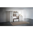 SCHUHSCHRANK 89/105/40 cm  - Kaschmir/Eichefarben, Design, Glas/Holzwerkstoff (89/105/40cm) - Voleo
