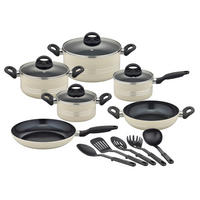 KOCHTOPFSET MILANO BEIGE 15-teilig  - Beige, Basics, Metall - GSW