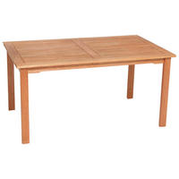 GARTENTISCH Holz Naturfarben rechteckig  - Naturfarben, Basics, Holz (150/90/74,5cm) - Gardenson