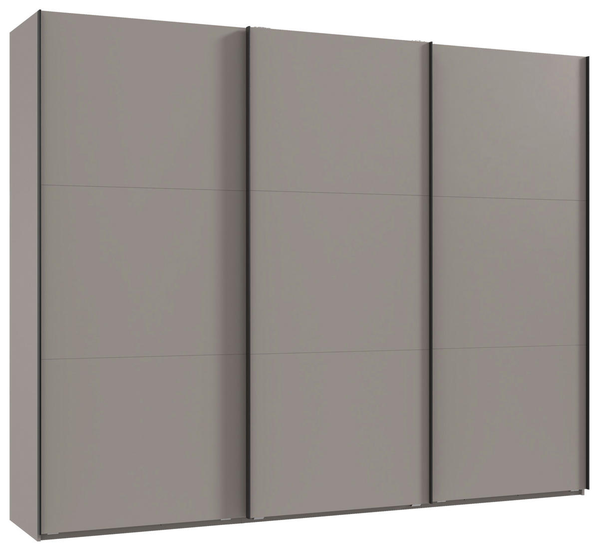 SCHWEBETÜRENSCHRANK 300/236/65 cm 3-türig Sahara  - Schwarz/Sahara, KONVENTIONELL, Holzwerkstoff/Metall (300/236/65cm) - MID.YOU