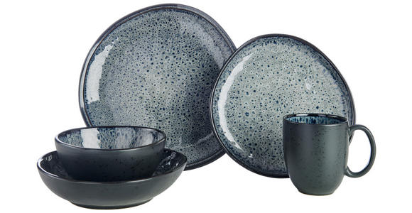 KOMBISERVICE SØREN GREY 10-teilig  - Grau, Trend, Keramik - Novel