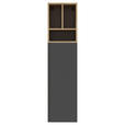 REGALELEMENT Graphitfarben, Eichefarben  135/33/40 cm  - Eichefarben/Graphitfarben, MODERN, Holzwerkstoff (135/33/40cm) - Carryhome