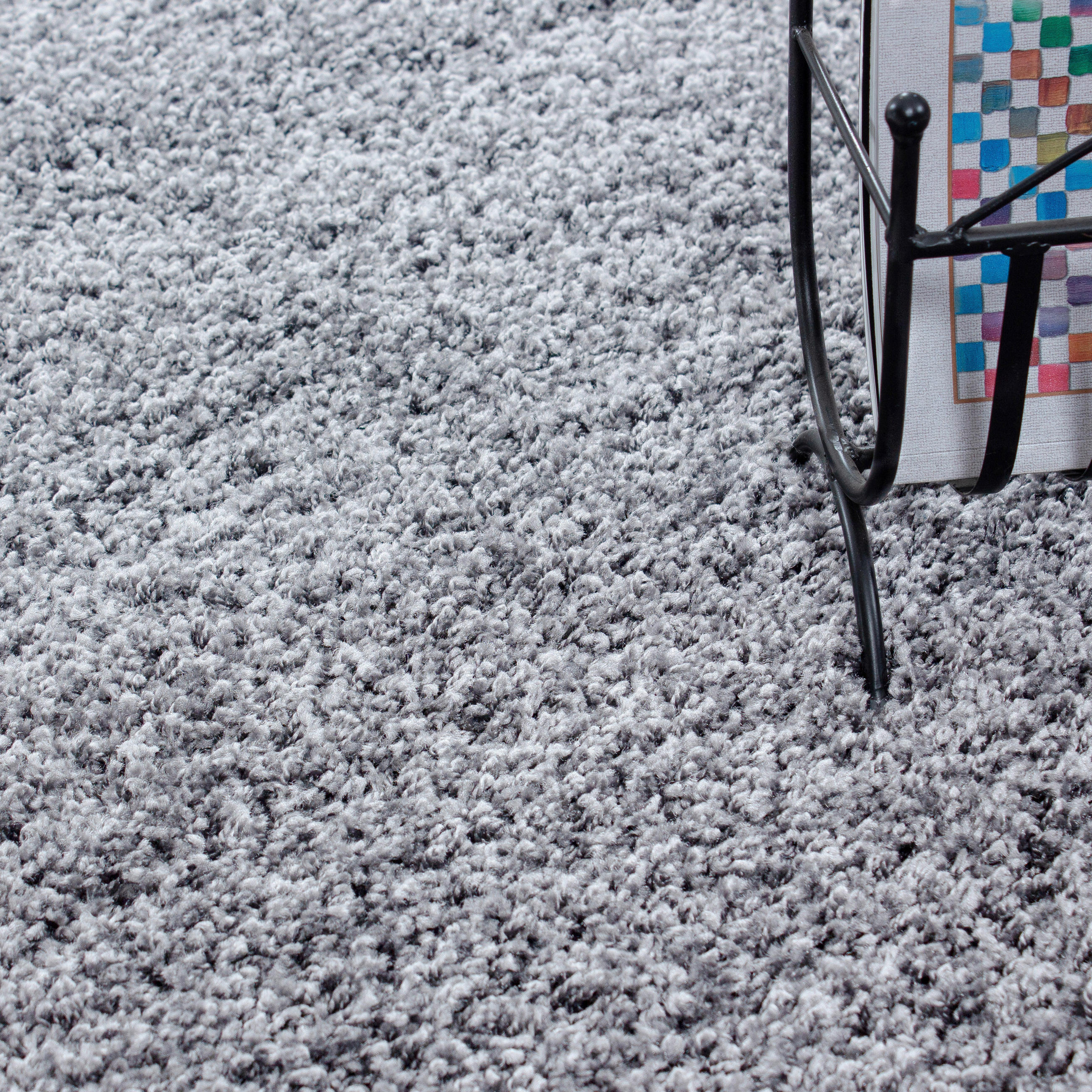 HOCHFLORTEPPICH 160 cm Life 1500 Hellgrau  - Hellgrau, KONVENTIONELL, Textil (160cm) - Novel