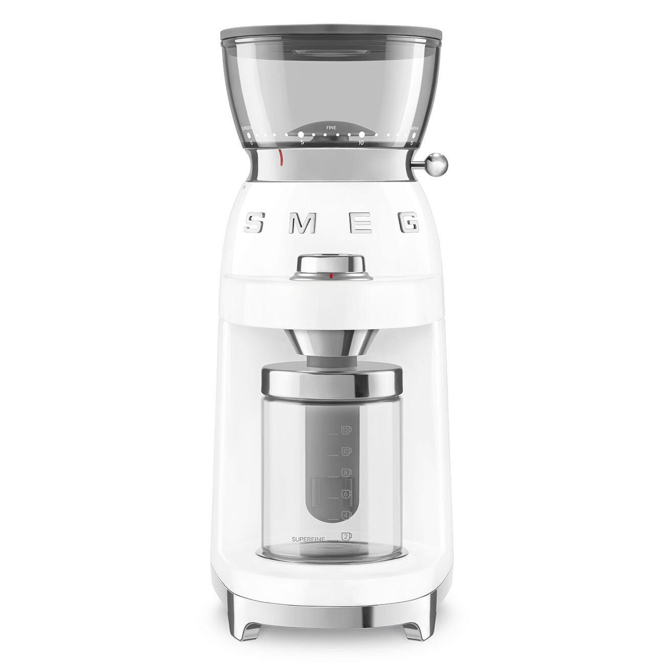 MLINČEK ZA KAVO  50`Style  15/35/22 cm                 - bela/visoki sijaj, Basics, kovina/umetna masa (15/35/22cm) - SMEG