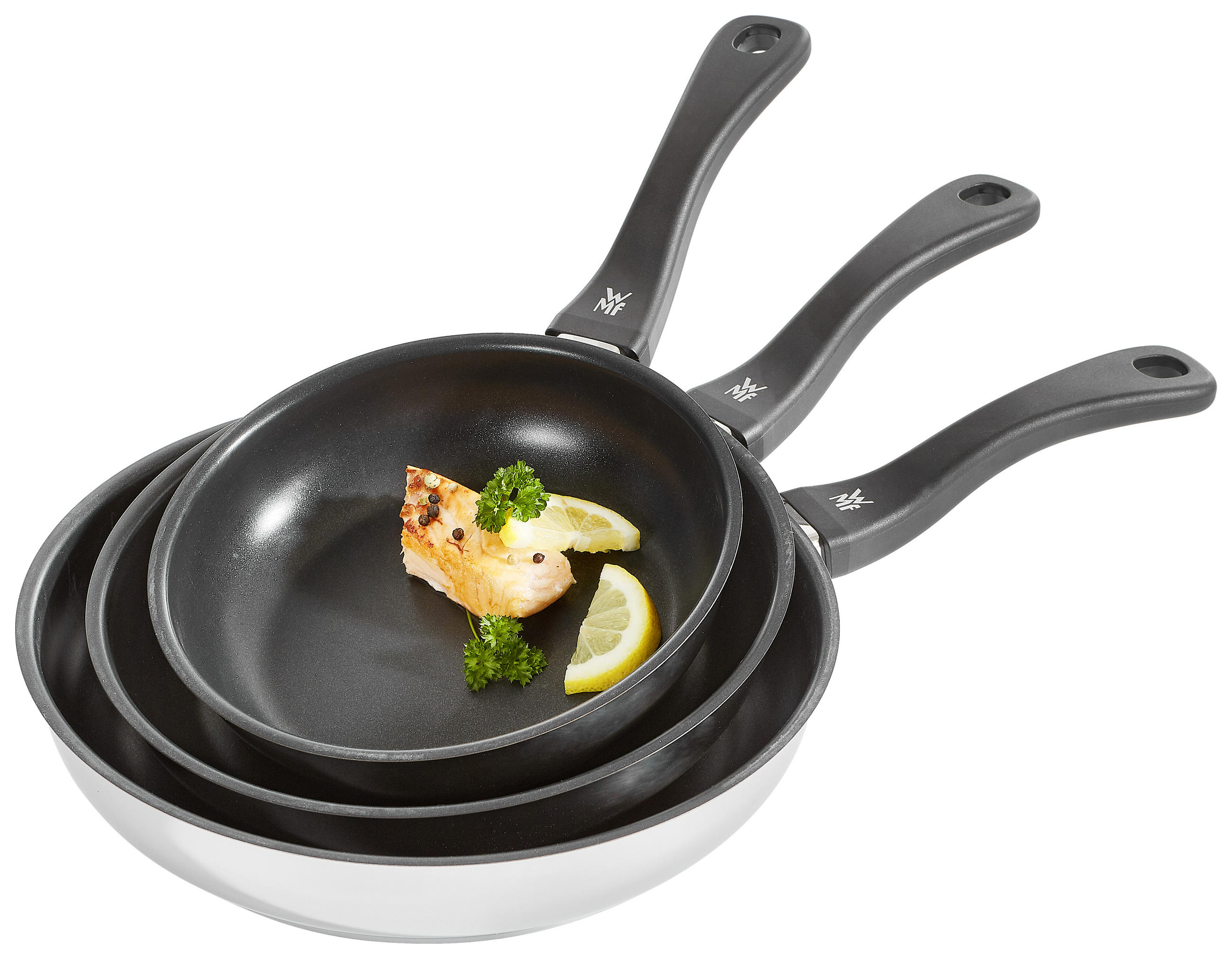 PFANNENSET Devil Edelstahl 3-teilig  - Trend, Metall - WMF