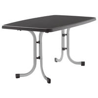 GARTENTISCH Holzwerkstoff Anthrazit, Graphitfarben rechteckig  - Anthrazit/Graphitfarben, MODERN, Holzwerkstoff/Metall (150/90/72cm) - Sieger