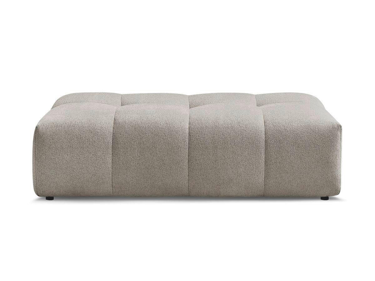 HOCKER EVEREST Flachgewebe Taupe  - Taupe/Schwarz, MODERN, Kunststoff/Textil (166/100/40cm)