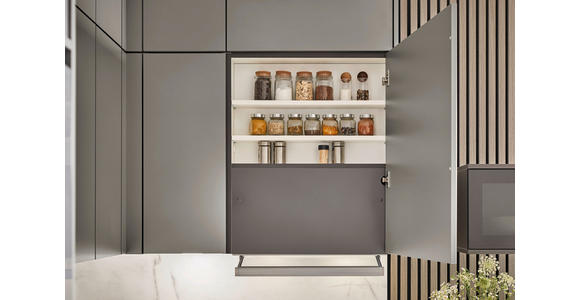 EINBAUKÜCHE   - Grau, Design, Holzwerkstoff - Xora