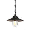 AUßENHÄNGELEUCHTE Klampenborg 27.5/26 cm   - Schwarz, KONVENTIONELL, Glas/Metall (27.5/26cm) - Elstead Lighting