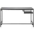 SCHREIBTISCH 140/70/75 cm  in Schwarz  - Schwarz, Design, Holzwerkstoff/Metall (140/70/75cm) - Carryhome
