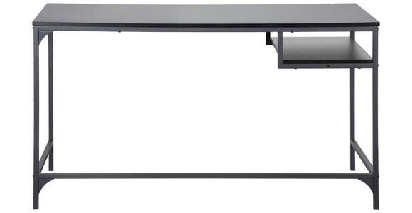 SCHREIBTISCH 140/70/75 cm  in Schwarz  - Schwarz, Design, Holzwerkstoff/Metall (140/70/75cm) - Carryhome