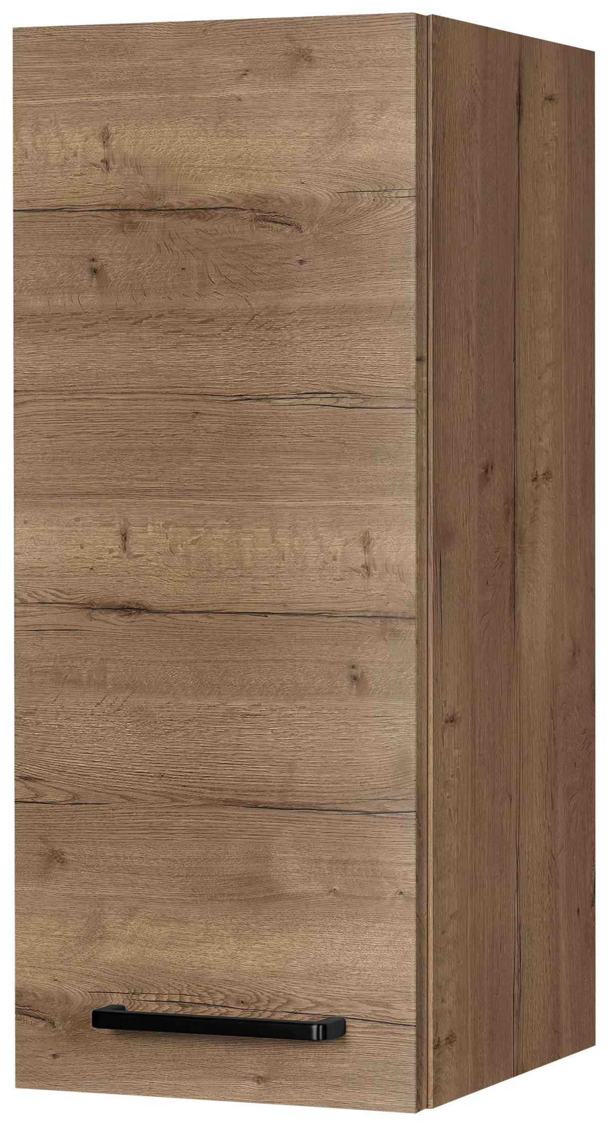 KÜCHENOBERSCHRANK 30/72/35 cm  in Eiche dunkel  - Eiche dunkel/Schwarz, MODERN, Holzwerkstoff/Metall (30/72/35cm) - Nobilia