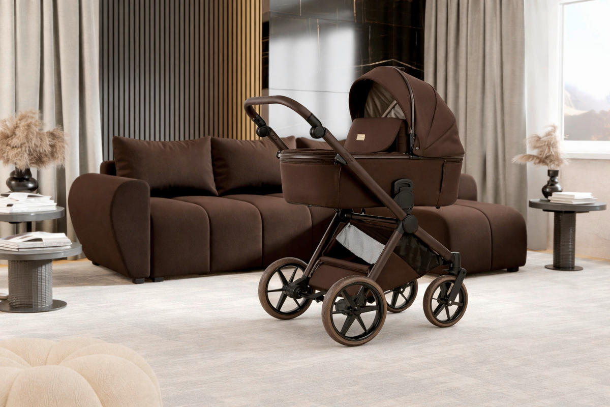 KINDERWAGENSET  - Braun, Trend, Kunststoff/Textil (100/59/106cm) - Jimmylee