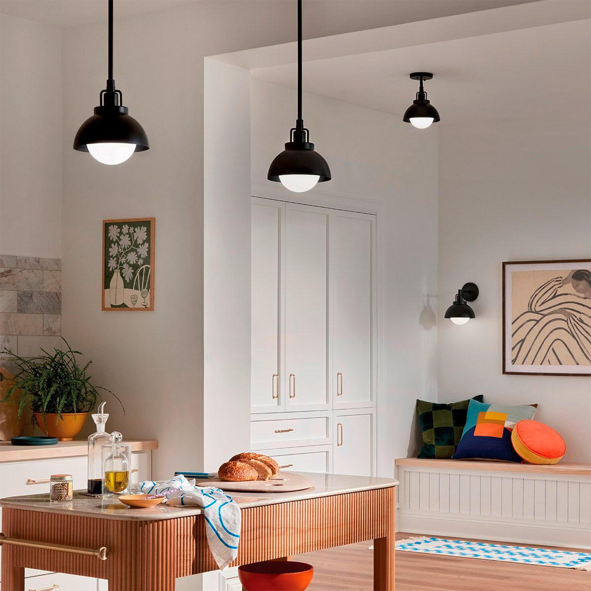 WANDLEUCHTE - Schwarz, Konventionell, Metall (22,7/20,3/24,1cm) - Elstead Lighting