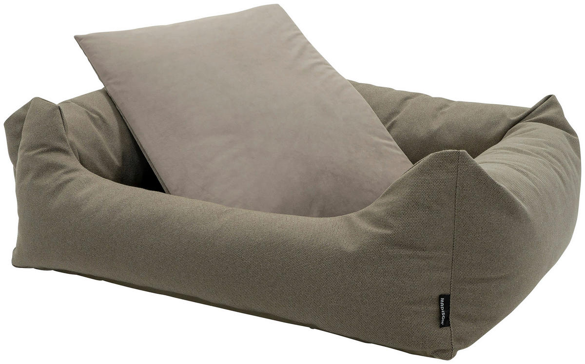 HAUSTIERKISSEN - Taupe, Basics, Textil (120/28/95cm)