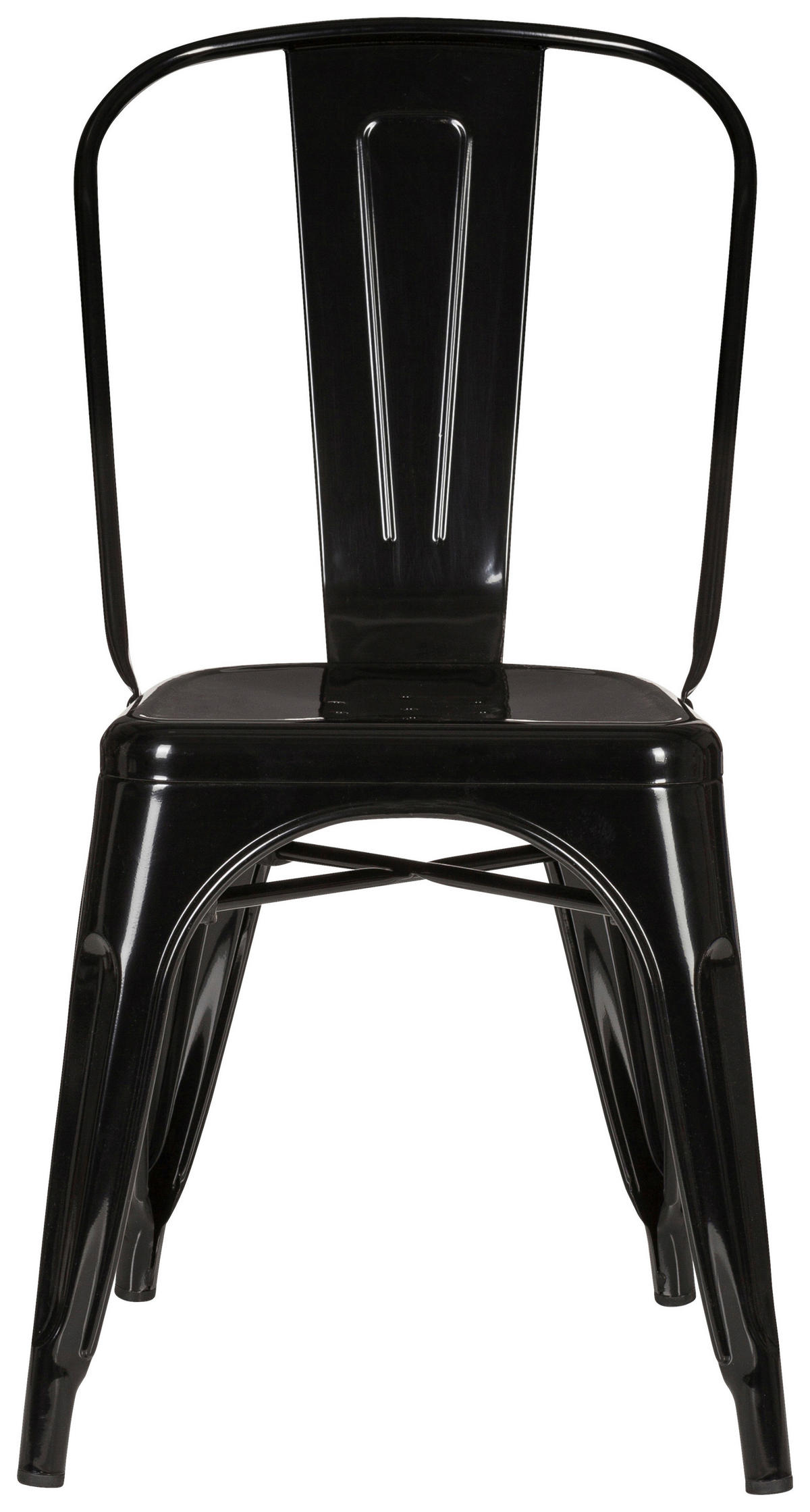 STOL stål  - svart, Basics, metall (44/84/54cm) - MID.YOU