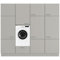 HAUSWIRTSCHAFTSRAUM 240/216,6/58,2 cm  in Grau  - Grau, MODERN, Holzwerkstoff (240/216,6/58,2cm) - Nobilia
